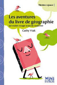 Les aventures du livre de géographie, couverture théâtre